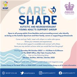 New Care & Share Support Group - starts 5th October 2023