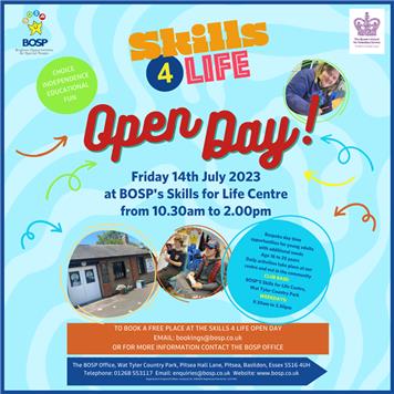  - Skills 4 Life Open Day - Friday 14th July 2023