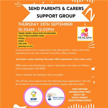  - New Parents & Carers Peer Support Group